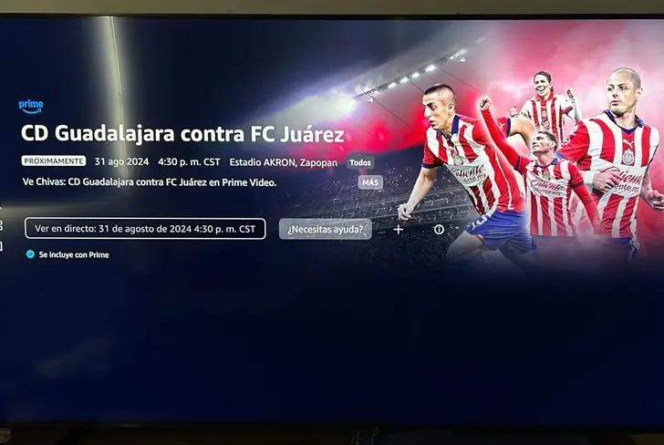 Supuesta foto de que Amazon anuncia Chivas vs Juárez | Récord.com