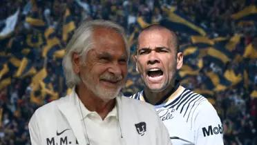 Dani Alves y Miguel Mejía Barón / Imagen: BolaVip