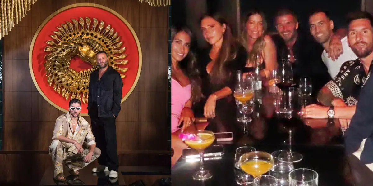 El goleador del Inter disfrutó de una velada con amigos y Antonela en lujoso restaurante. 