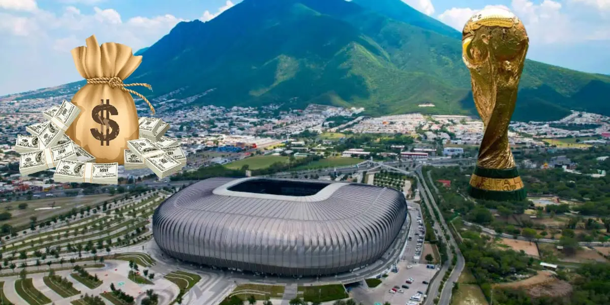 Estadio de Rayados y la ciudad de Monterrey | Foto: Municipio de Guadalupe