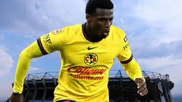 Javairo Dilrosun y al fondo el Estadio Azteca (Foto: GettyImages)