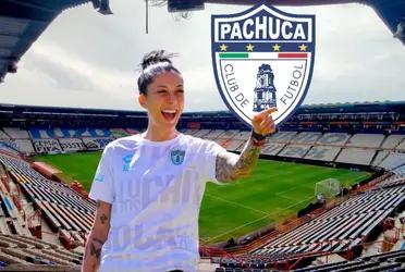 Jennifer Hermoso es una de las caras del Club Pachuca desde la temporada pasada