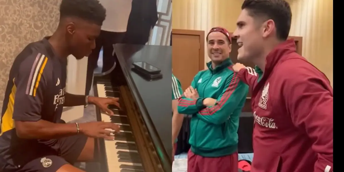 La ‘joya’ del Real Madrid deleitó a sus compañeros con una pieza musical tocada al piano.  