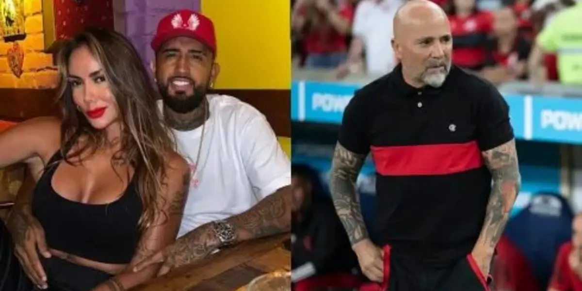 La mujer de Arturo vidal destrozó La mujer de Arturo vidal destrozó al técnico del Flamengo.