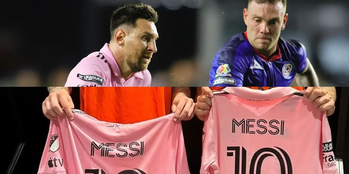 Rotondi y Lotti le piden la camiseta a Messi a pesar de la derrota.