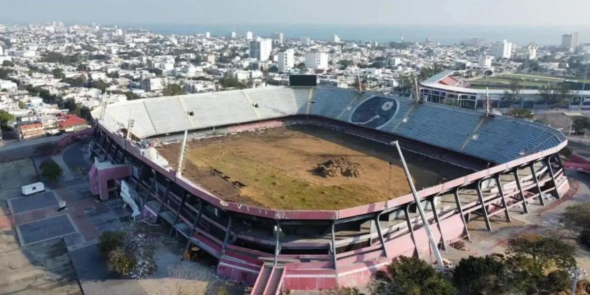 Toma aérea del estadio de Veracruz (Fuente: Noticias Veracruz NV) 