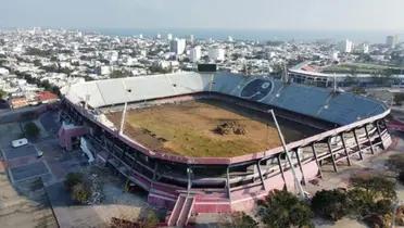 Toma aérea del estadio de Veracruz (Fuente: Noticias Veracruz NV) 