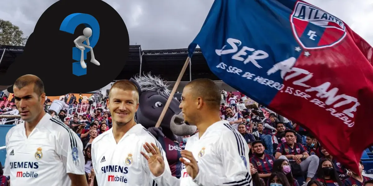 Afición del Atlante y Zidane, Beckham y Ronaldo | Foto: Cero Cero