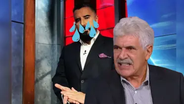 Álvaro Morales en el estudio de ESPN y Tuca Ferretti molesto | Foto: Récord