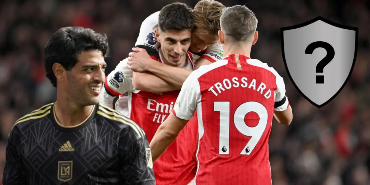 Arsenal celebra un gol vs Chelsea y Carlos Vela con la playera de LAFC | Foto: Eurosport