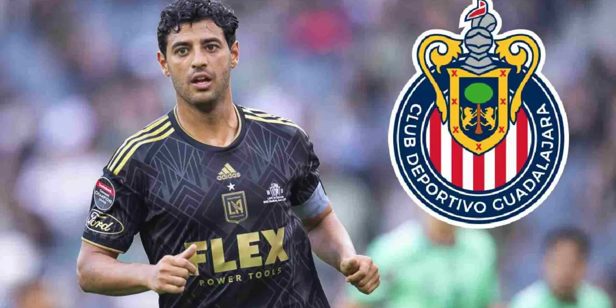 Carlos Vela con escudo de Chivas | Foto: Mediotiempo