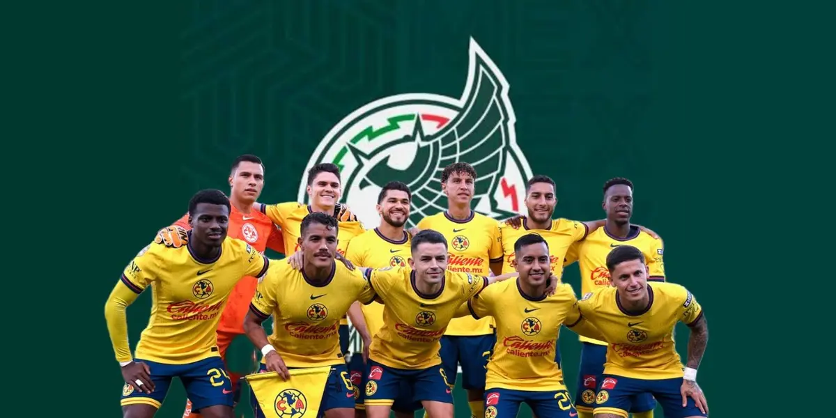 Club América y al fondo el logo del TRI (Foto: GettyImages)