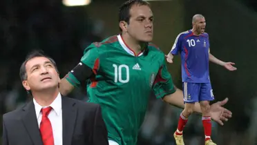 Cuauhtémoc Blanco, Zinedine Zidane y Mario Carrillo | Foto: Infobae