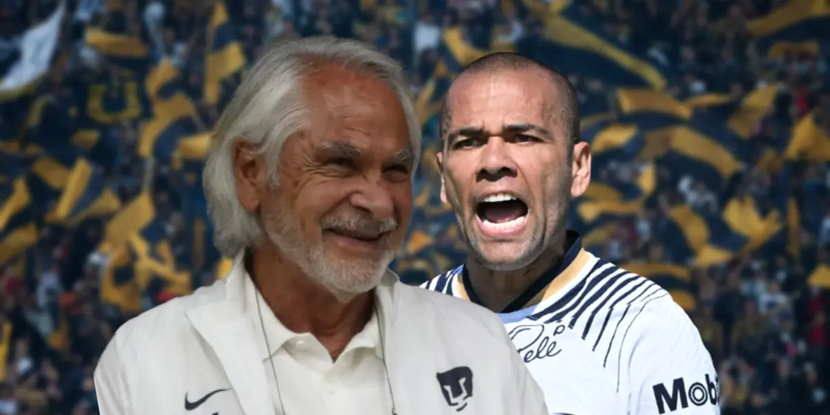 Dani Alves y Miguel Mejía Barón / Imagen: BolaVip