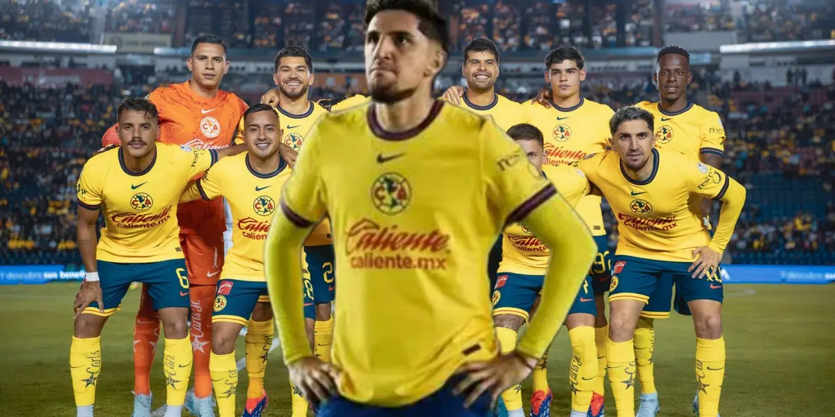 Diego Vladés y al fondo el Club América (Foto: Imago7)