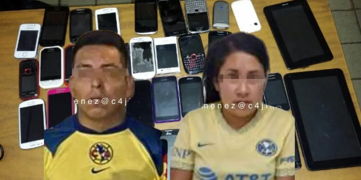 Dos seguidores de las 'Águilas' fueron detenidos con la indumentaria del club afuera del Azteca.