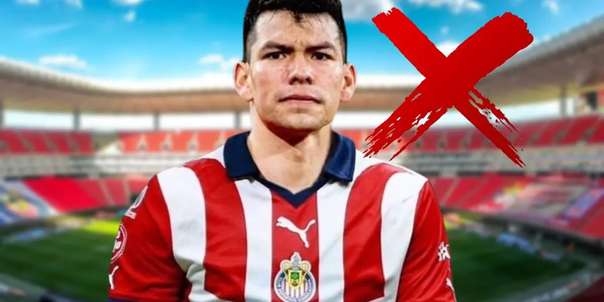 Edit de Hirving Lozano con la playera de Chivas / Imagen: Marca