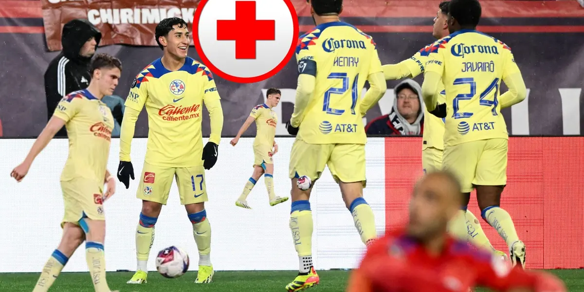 El defensa americanista otra vez tuvo que abandonar el campo por una lesión.