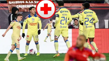 El defensa americanista otra vez tuvo que abandonar el campo por una lesión.