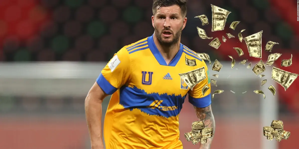 El dinero que ahora tendría el jugador francés André Gignac, tras su paso por los Tigres. 