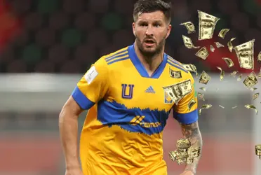 El dinero que ahora tendría el jugador francés André Gignac, tras su paso por los Tigres. 