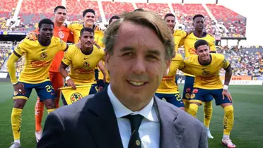 Emilio Azcárraga y al fondo el Club América (Foto: Twitter)