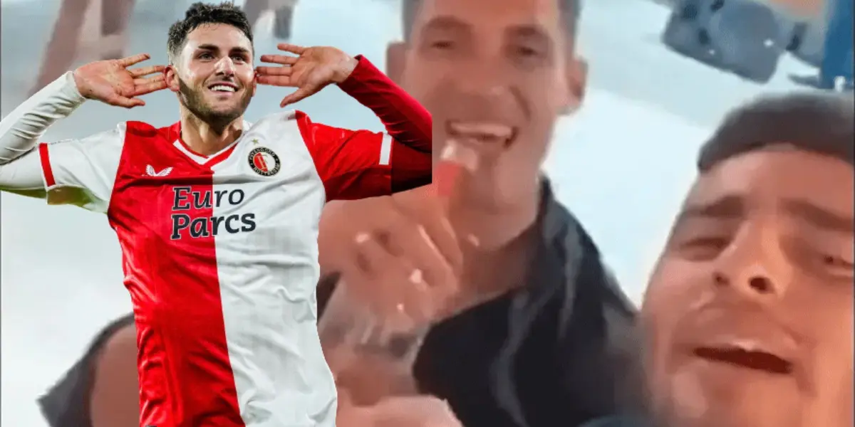 Esto fue lo que hizo Santiago Giménez tras el doblete que tuvo en Champions League. 