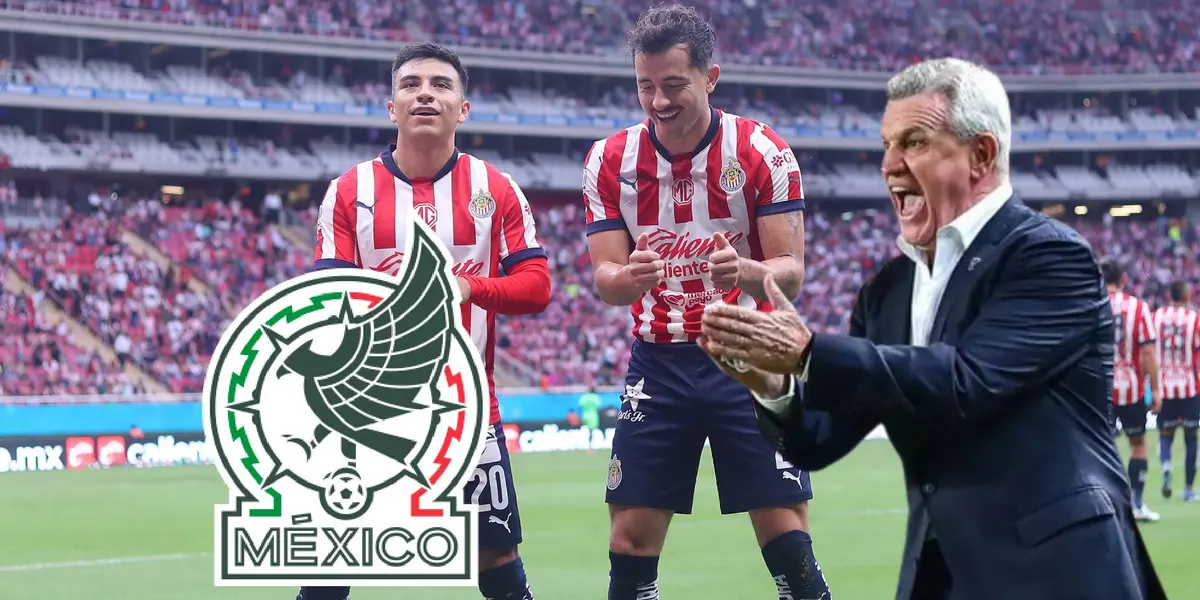 Fernando Beltrán, Alan Mozo, Javier Aguirre  | Foto: Chivas X y Mexsport