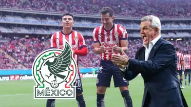 Fernando Beltrán, Alan Mozo, Javier Aguirre  | Foto: Chivas X y Mexsport