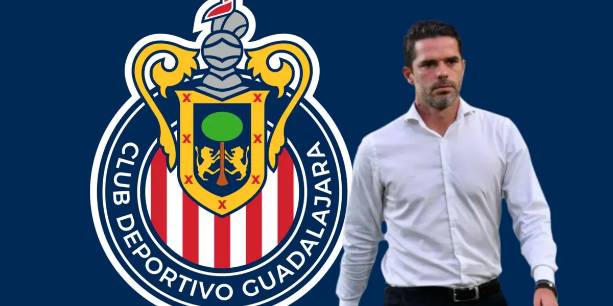 Fernando Gago caminando y logo de Chivas/ Foto USA Network.