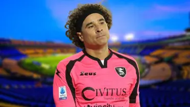 Guillermo Ochoa con el Salernitana / Imagen: TUDN