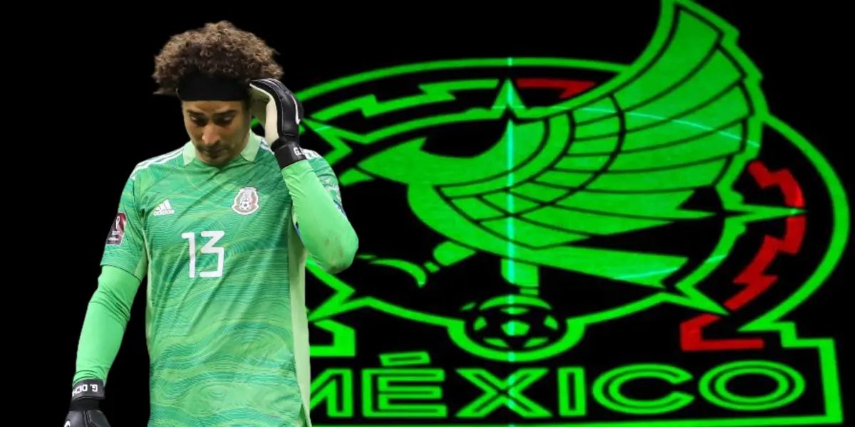 Guillermo Ochoa y logo de la Selección Mexicana/Foto Zeminario Zeta.