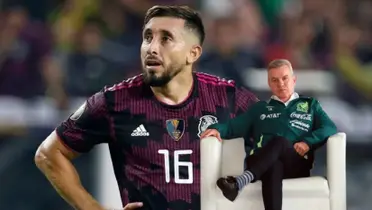 Héctor Herrera y Javier Aguirre en la Selección Mexixana 