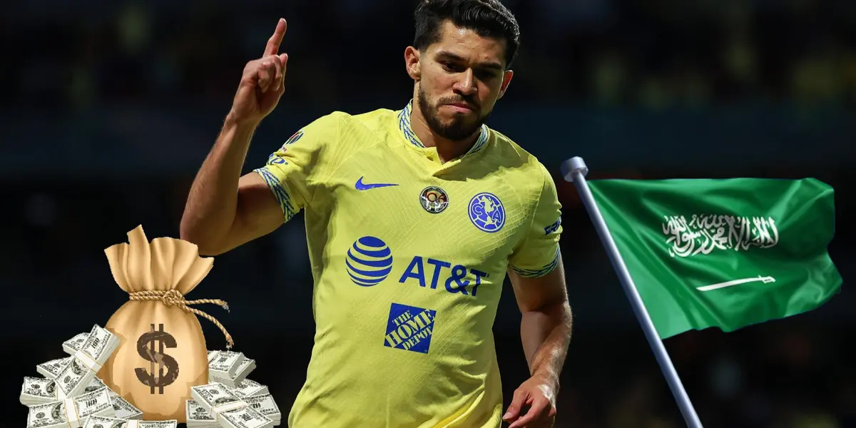 Henry Martín celebra gol en el Estadio Azteca | Foto: Sporting News