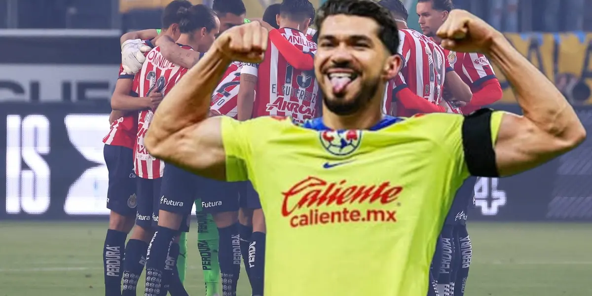 Henry Martín y al fondo Chivas (Foto: GettyImages)