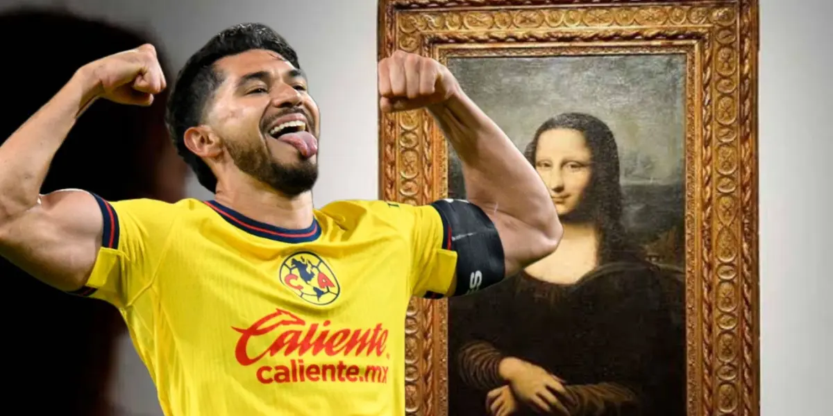 Henry Martín y al fondo la Mona Lisa (Foto: GettyImages)