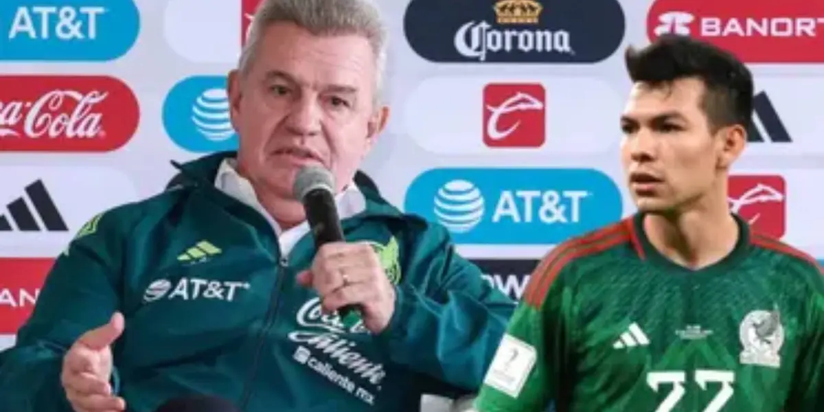 Hirving Lozano y Javier Aguirre | Foto: Mexsport y miseleccionmx