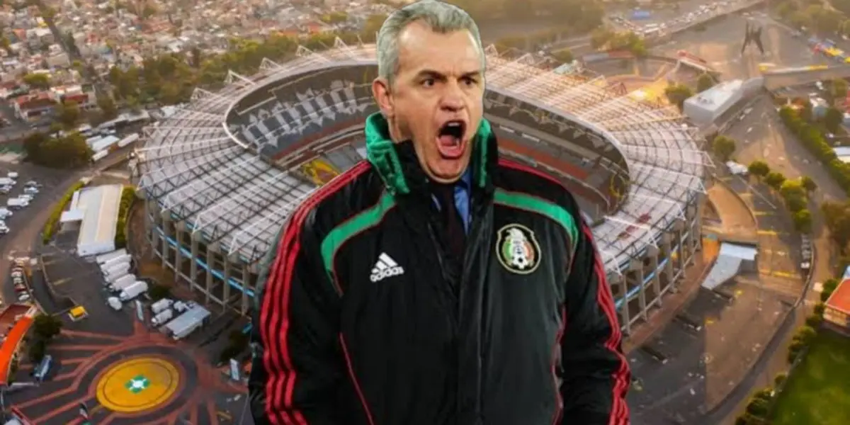 Javier Aguirre y al fondo el Estadio Azteca (Foto: Mexsport)