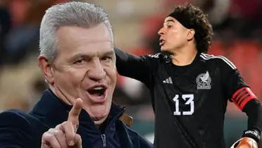 Javier Aguirre y al fondo Guillermo Ochoa (Foto:GettyImages)