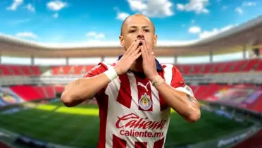 Javier Hernández con Chivas / Foto: @EstadioAkron