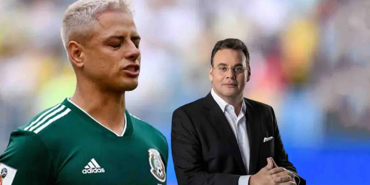 Javier Hernández y David Faitelson | Foto: Mexsport y TUDN