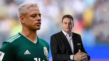 Javier Hernández y David Faitelson | Foto: Mexsport y TUDN