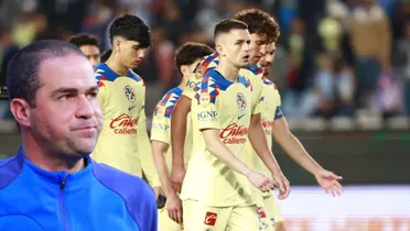 Jugadores de América cabizbajos tras perder contra Pachuca y André Jardine | Foto: As México