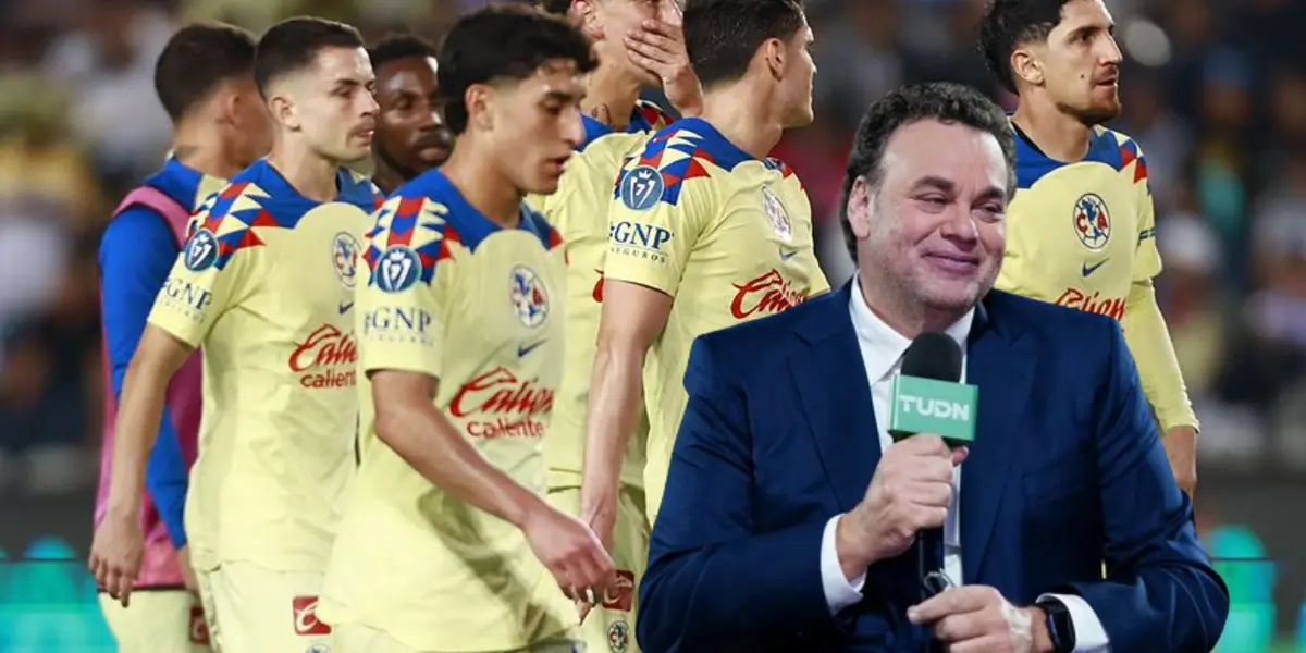 Jugadores de América tras perder contra Pachuca y David Faitelson | Foto: Marca