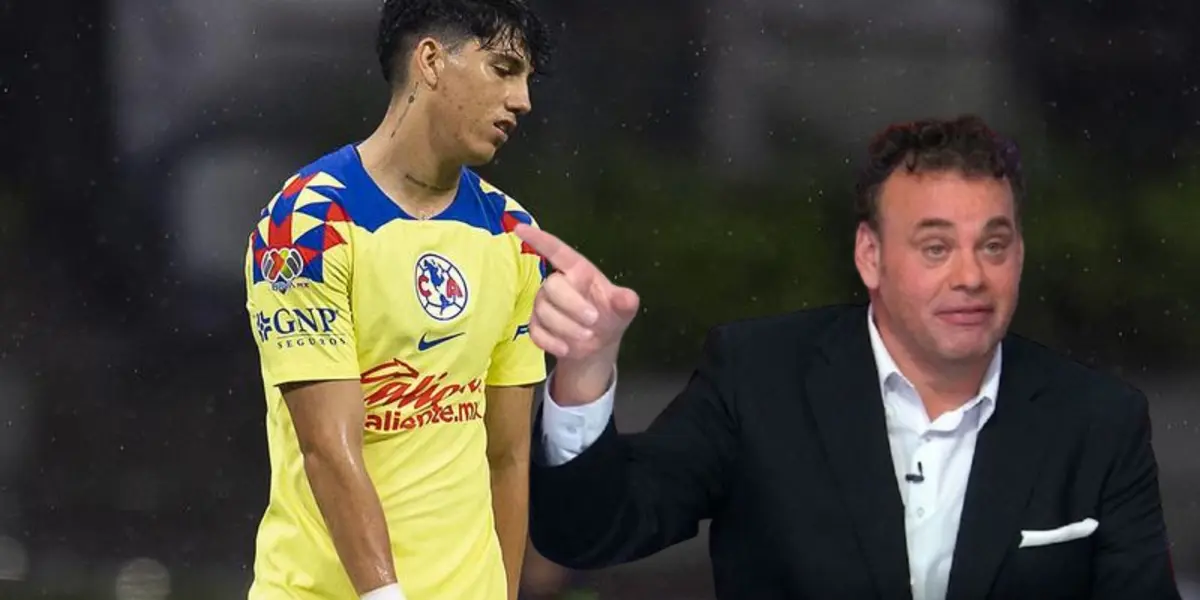 Kevin Álvarez cabizbajo y David Faitelson | Foto: Futbol Total