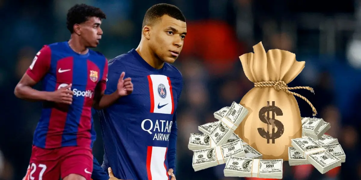 Kylian Mbappé con PSG y Lamine Yamal con Barcelona | Foto: El Confidencial