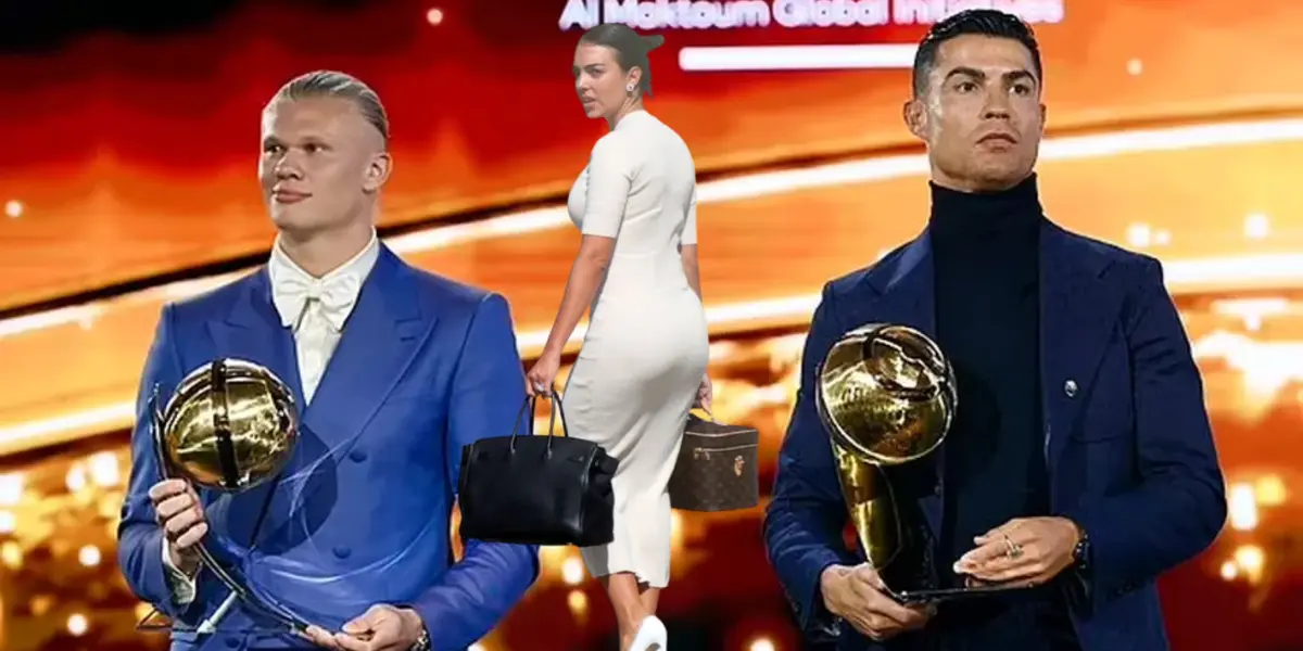 La pareja de CR7 lució espectacular en la gala.