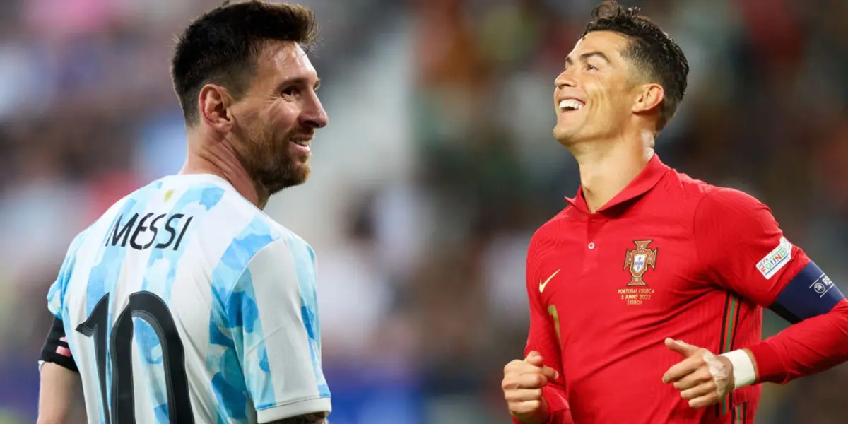 Lionel Messi y Cristiano Ronaldo en partidos con sus respectivas selecciones