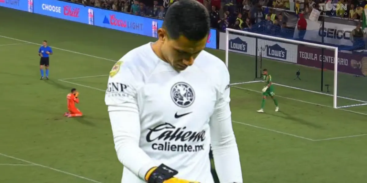 Luis Ángel Malagón y al fondo el penal que falló (Foto: GettyImages)