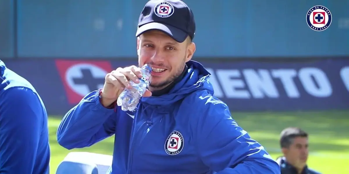 Martín Anselmi en La Noria (Foto:  X @cruzazul)